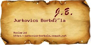 Jurkovics Borbála névjegykártya